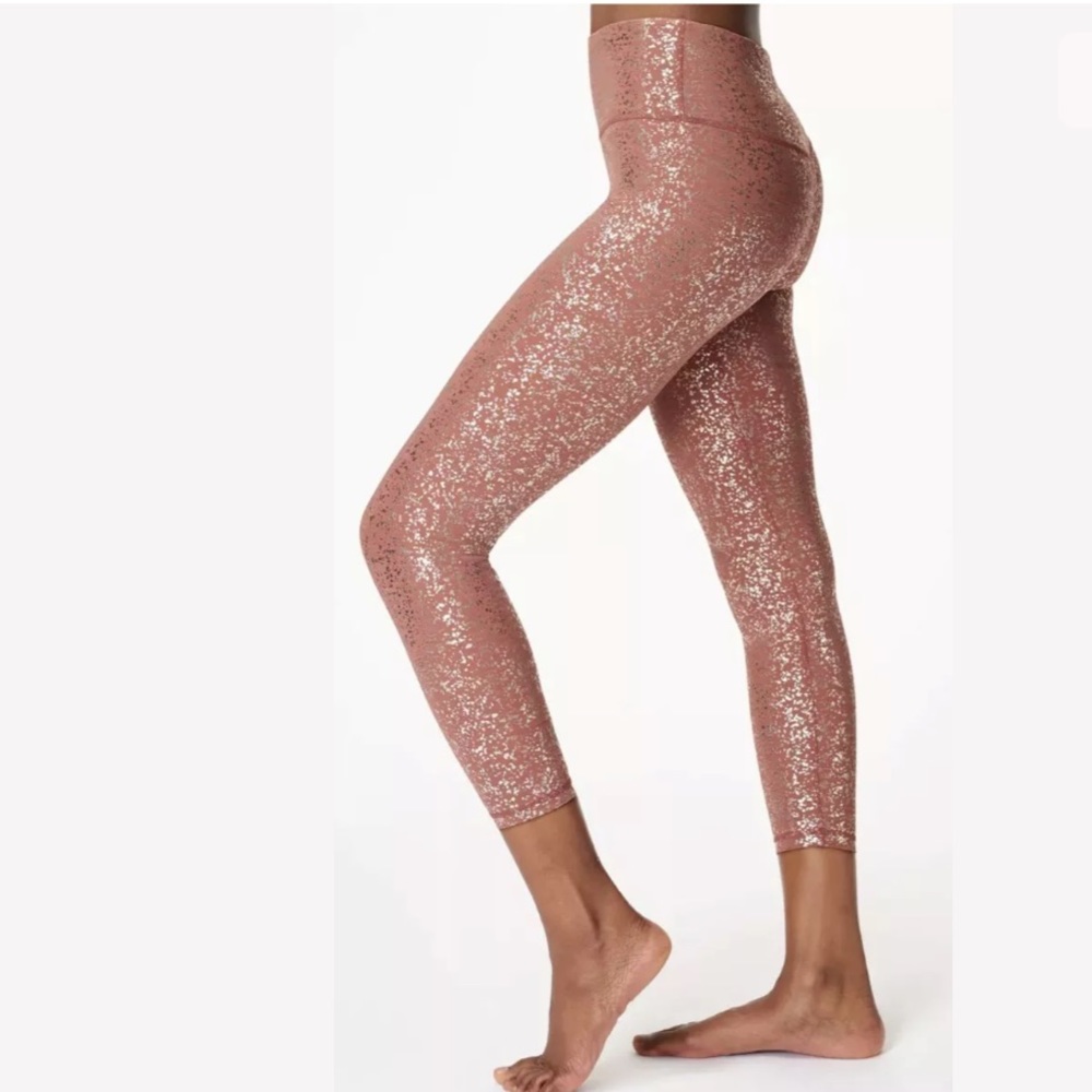 SWEATY BETTY Disco Metallic 7/8 Leggings